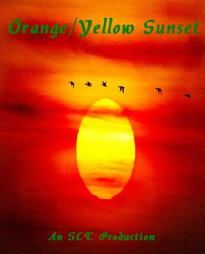 Orange/Yellow Sunset Poster